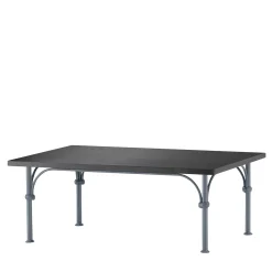 Tavolario Rectangular Wrought Iron Gray Coffee Table