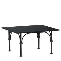 Tavolario Wrought Iron Anthracite-Gray Square Coffee Table
