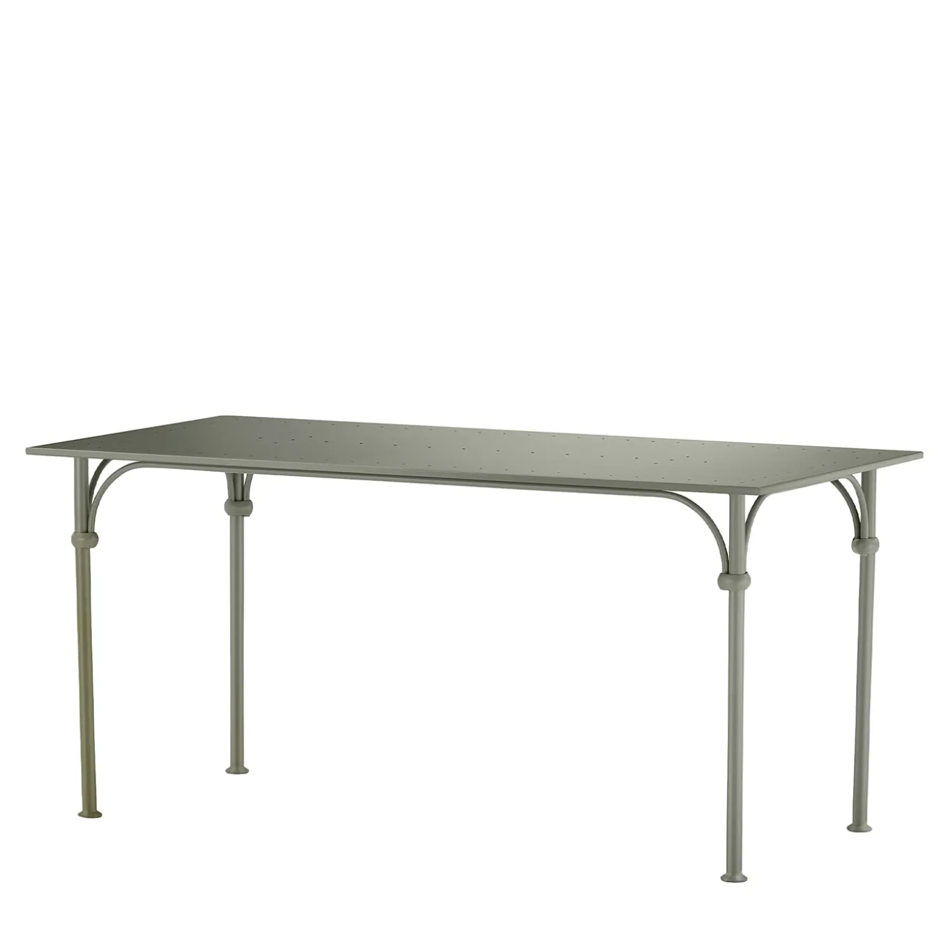 Tavolario Wrought Iron Sage-Green Rectangular Table