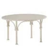 Tavolario Wrought Iron White Round Coffee Table