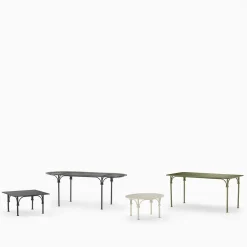 Tavolario Wrought Iron White Round Coffee Table