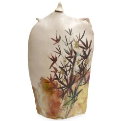 Teapot Sculpture with Birds