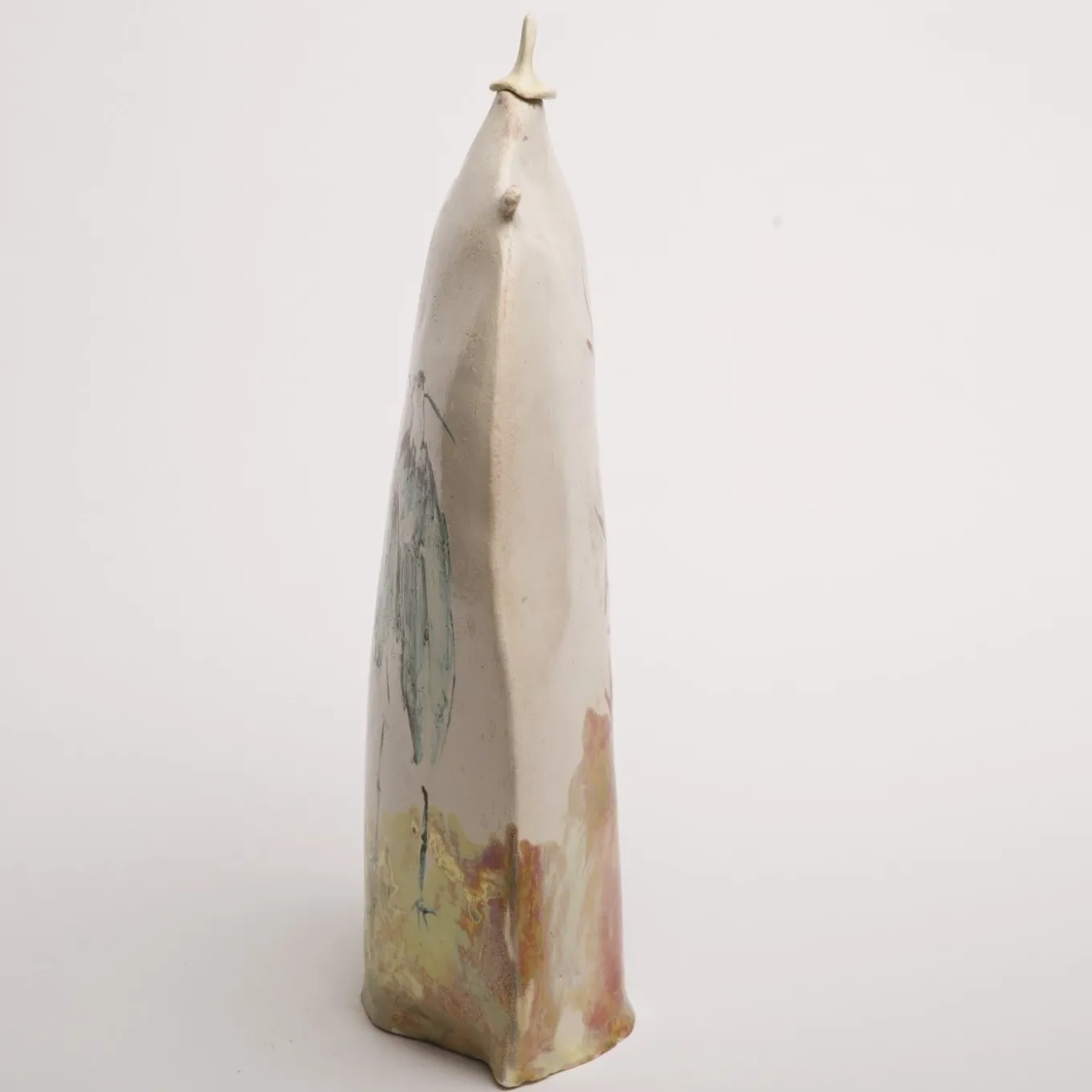 Teapot Sculpture with Birds