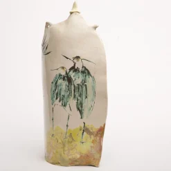 Teapot Sculpture with Birds