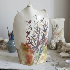 Teapot Sculpture with Birds