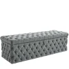 Teddy Gray Storage Bench