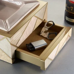 Tellux Riviera Pink wood Ashtray