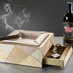 Tellux Riviera Pink wood Ashtray