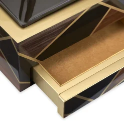 Tellux Vulcano Brown wood Ashtray