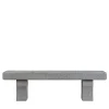 Tempore gray travertino stone outdoor bench