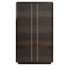Teomondo 2-Door Smoked Eucalyptus Bar Cabinet