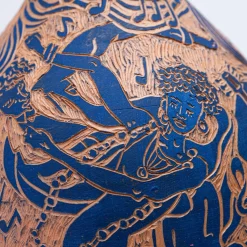 Terracotta Blues Vase by Clara Holt and Chiara Zoppei