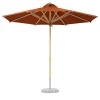 Terracotta Red Round Outdoor Umbrella
