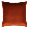 Terracotta Silk Velvet Carrè Cushion