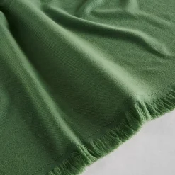 Terramadre Gerbera Green Cashmere Blanket