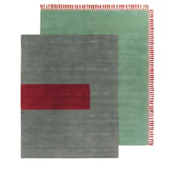 Terrazze Isola Green Wool Rug
