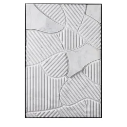 Terre Arate White Carrara Marble Decorative Panel