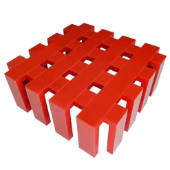 Terry Red Coffee Table by Giannella Ventura