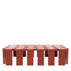 Terry Red Glass Coffee Table by Giannella Ventura