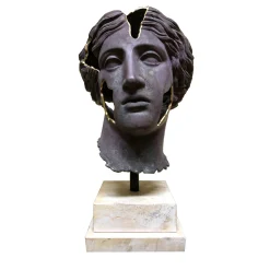 Testa di Venere Frammento Bronze Sculpture