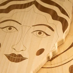 Teste di Paladino Inlaid Set of 2 Cutting Boards by Gabriele E. M. D'Angelo