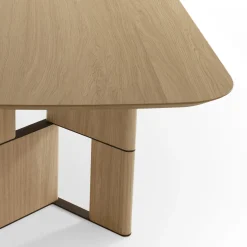 Tetris Table with Pure Wood Natural Oak Top