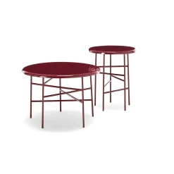 10th Star Red Glossy Lacquered Coffee Table 60