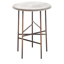 10th Star White Side Table 40 by Massimo Castagna