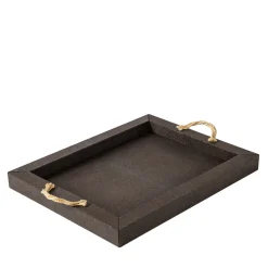 Thalia Small Rectangular Tray with 24K Gold