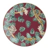 The Big White Porcelain Charger Plate with pine cones #2
