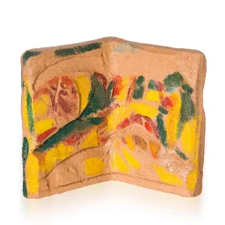 The Flowering Earth Paint on Ceramic Decorative Sculpture