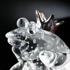 The Frog Prince Clear Glass Figurine