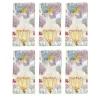 The Grandma's Garden Set of 6 Polychrome Napkins