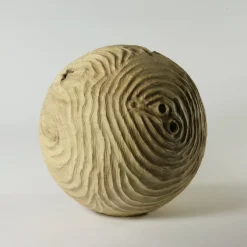 The Impossiballs Hollow Form Spherical Black Locust Sculpture