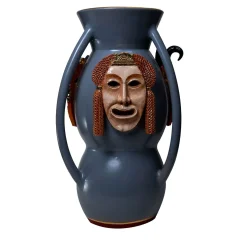 The Masks Polychrome Sculpture