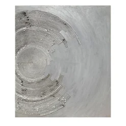 The Moon - Circles Textured Resin Painting