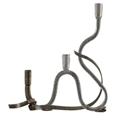 The One Curved Murano Glass Candle Holder