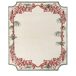 The Tea Pavilion Wool & Cotton Hand-Knotted Rug by Tatiana de Nicolay