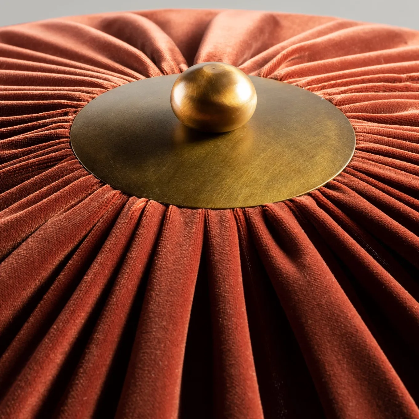 The Velvet Poggibonsi Rust Red Standard Floor Lamp