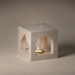 The Village - MA House Travertine Candleholder by Kengo Kuma