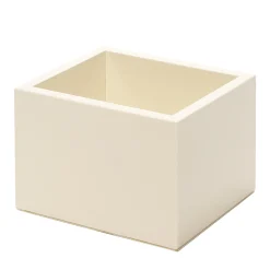 Thea Rectangular Low Ivory Lacquer Trinket Box