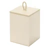 Thea Rectangular Tall Ivory Lacquer Trinket Box