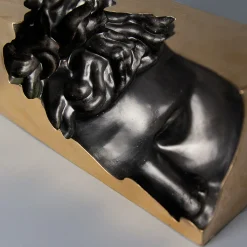 Them Black Patina And High Mirror Polish Sculpture