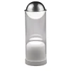 Theorem White Glass Cylinder Table Lamp