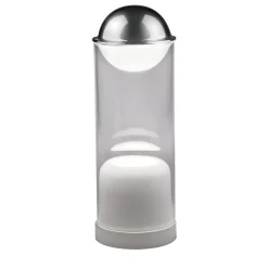 Theorem White Glass Cylinder Table Lamp