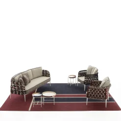 Three Seaters Eva Outdoor Sofa by Antonio Marras