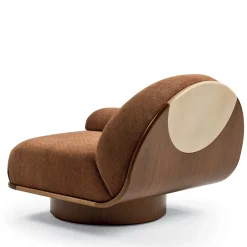 Thumb Asymmetrical Rust Armchair by Lorenza Bozzoli