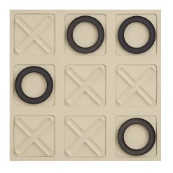 Tic Tac Toe Panna Cotta Leather Game