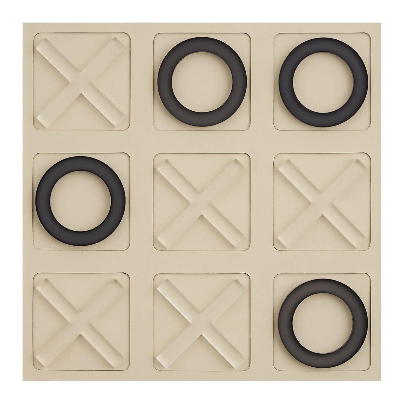Tic Tac Toe Panna Cotta Leather Game