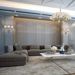 Tiepolo 3-light Fumè Murano Glass Applique